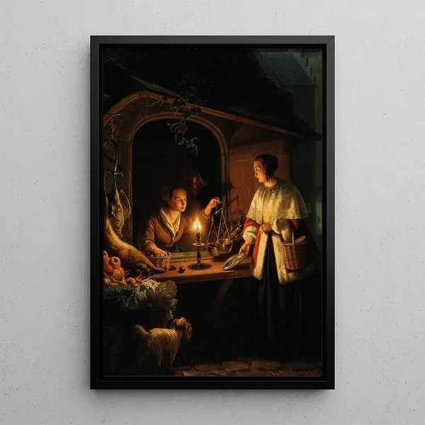 Henri de Braekeleer - A Night Market.webp