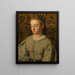 Betsy De Braekeleer, la sorella del pittore - Henri de Braekeleer — quadro incorniciato alla parete