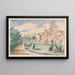 Domaine de campagne di Gustave Coteaux - Henri de Braekeleer — quadro incorniciato alla parete