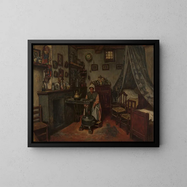 Interno - Henri de Braekeleer — quadro incorniciato alla parete