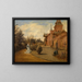 La maison de campagne di Gustave Coteaux - Henri de Braekeleer — quadro incorniciato alla parete