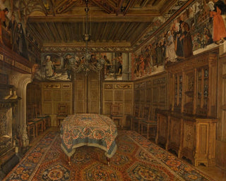 La sala da pranzo dell'artista Henri Leys - Henri de Braekeleer — vista dell’opera
