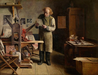L'imprimeur de plaques - Henri de Braekeleer — vista dell’opera