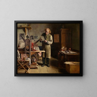 L'imprimeur de plaques - Henri de Braekeleer — quadro incorniciato alla parete