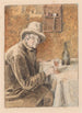 Le buveur de vin - Henri de Braekeleer — vista dell’opera