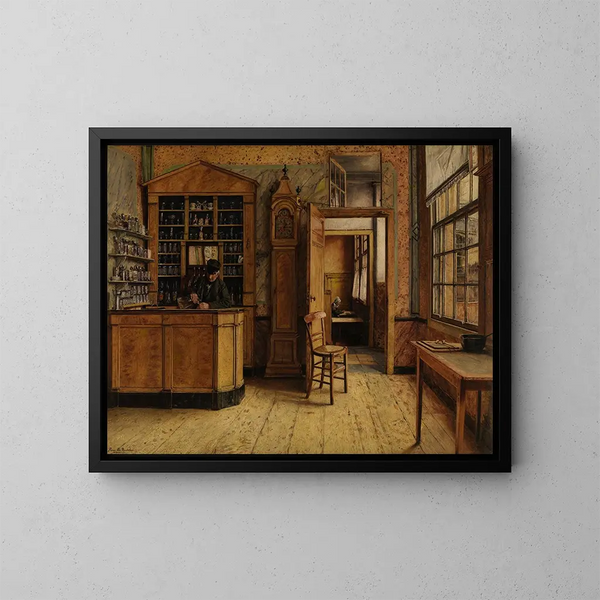 L'ancienne auberge Het Loodshuis à Anvers - Henri de Braekeleer — quadro incorniciato alla parete