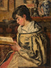 Donna che legge - Henri de Braekeleer — vista dell’opera