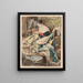 Donna che cuci - Henri de Braekeleer — quadro incorniciato alla parete