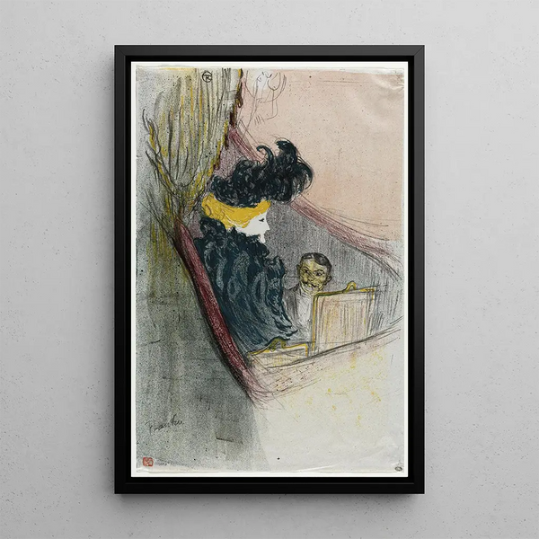 Une idylle princière Clara Ward - Henri de Toulouse-Lautrec — quadro incorniciato alla parete