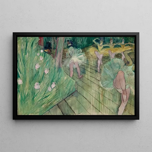Scène di ballet - Henri de Toulouse-Lautrec — quadro incorniciato alla parete