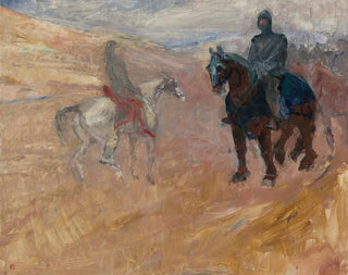 Due cavalieri in armatura - Henri de Toulouse-Lautrec — vista dell’opera