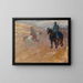 Due cavalieri in armatura - Henri de Toulouse-Lautrec — quadro incorniciato alla parete