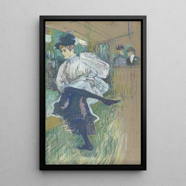 Jane Avril dansant - Henri de Toulouse-Lautrec — quadro incorniciato alla parete