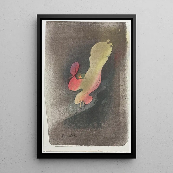 Miss Loïe Fuller - Henri de Toulouse-Lautrec — quadro incorniciato alla parete