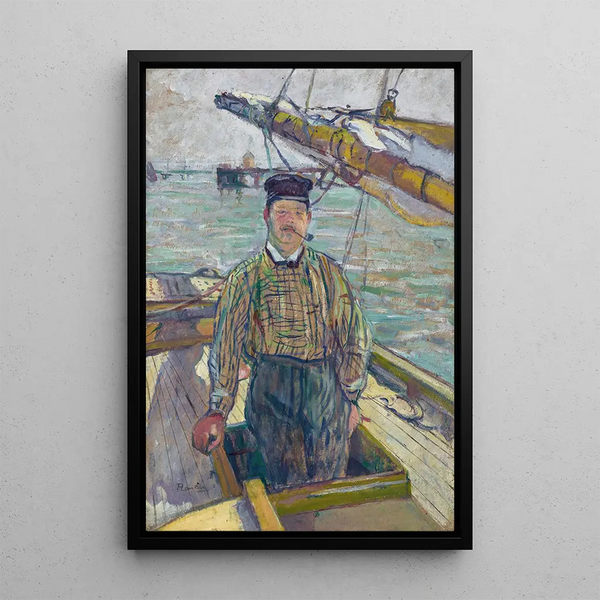 Monsieur Émile Davoust - Henri de Toulouse-Lautrec — quadro incorniciato alla parete