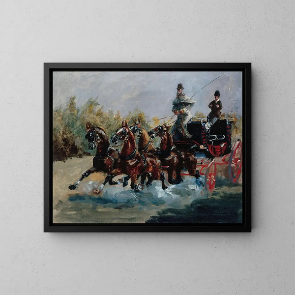 Bellissimo ricordo della passeggiata degli Inglesi - Henri de Toulouse-Lautrec — quadro incorniciato alla parete