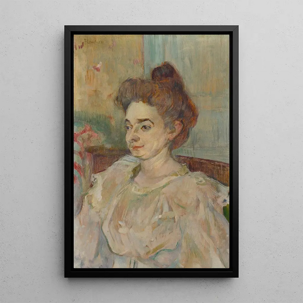 Ritratto di Béatrice Tapie de Céleyran - Henri de Toulouse-Lautrec — quadro incorniciato alla parete