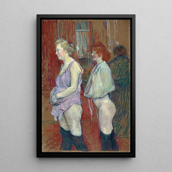 Rue des Moulins - Henri de Toulouse-Lautrec — quadro incorniciato alla parete