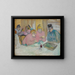 Le Dame nella sala da pranzo - Henri de Toulouse-Lautrec — quadro incorniciato alla parete