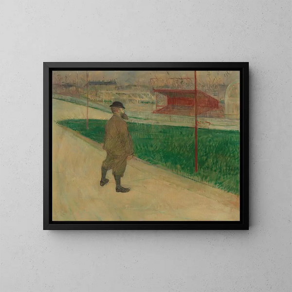 Tristan Bernard al Velodromo Buffalo - Henri de Toulouse-Lautrec — quadro incorniciato alla parete