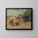 Arabes a cavallo - Henri Émilien Rousseau — quadro incorniciato alla parete