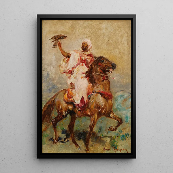 Nord-Africain à cheval - Henri Émilien Rousseau — quadro incorniciato alla parete