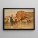 La porta di Bab Guissa Fès - Henri Émilien Rousseau — quadro incorniciato alla parete