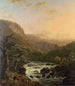 Rivière dans les Ardennes au coucher du soleil - Henri van Assche — vista dell’opera