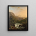 Rivière dans les Ardennes au coucher du soleil - Henri van Assche — quadro incorniciato alla parete