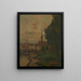 Una vista sul Tamigi - Henri van der Hecht — quadro incorniciato alla parete
