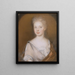 Mrs Pierre Bacot Marianne Fleur Du Gué - Henrietta Johnston — quadro incorniciato alla parete