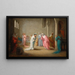 Una Visita all'Interno di un Harem - Henriette Browne — quadro incorniciato alla parete