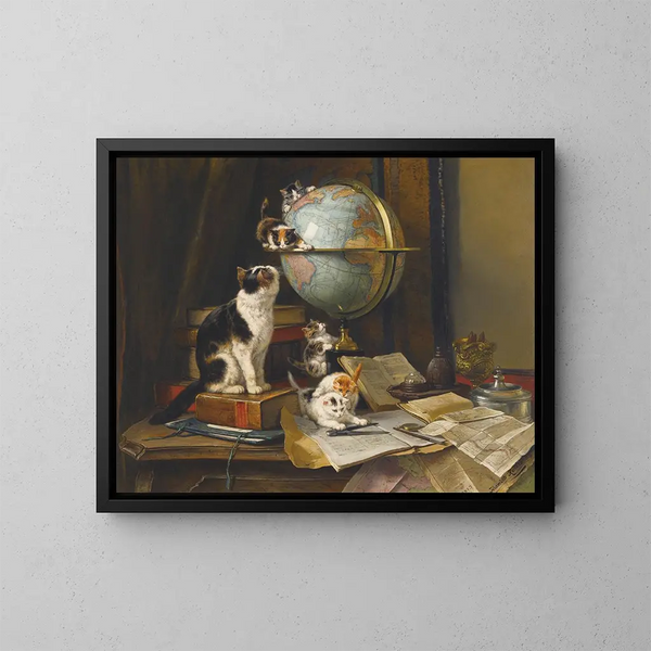 I globetrotters - Henriette Ronner-Knip — quadro incorniciato alla parete