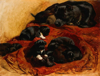 La Mère fière - Henriette Ronner-Knip — vista dell’opera