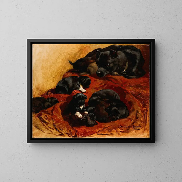 La Mère fière - Henriette Ronner-Knip — quadro incorniciato alla parete