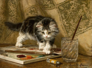 Il giovane artista - Henriette Ronner-Knip — vista dell’opera