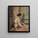 In attesa - Henriette Ronner-Knip — quadro incorniciato alla parete