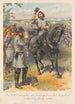 Le général Pickett recevendo l'ordine di attaccare del generale Longstreet Gettysburg 3 luglio 1864 - Henry Alexander Ogden — vista dell’opera