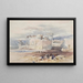 Arabes davanti a Baalbek, il Libano - Henry Andrew Harper — quadro incorniciato alla parete