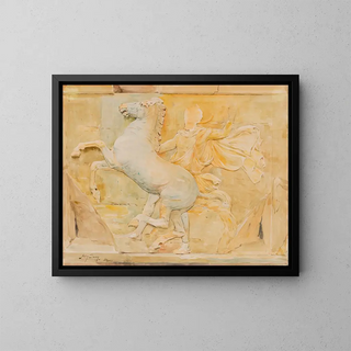 Metope centrali della fronte della Frigia di Phidias del Partenone - Henry Bacon — quadro incorniciato alla parete