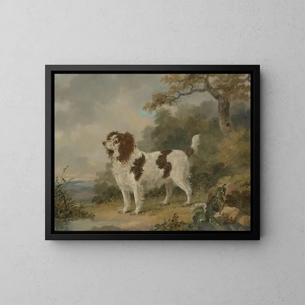 Un épagneul dans un paysage - Henry Bernard Chalon — quadro incorniciato alla parete