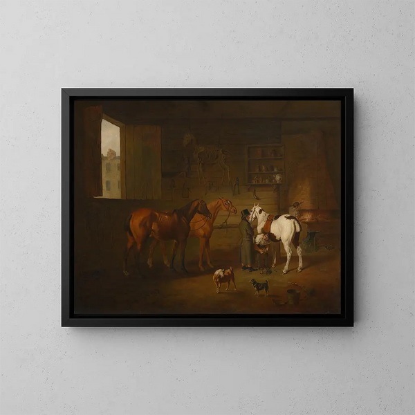 La forge - Henry Bernard Chalon — quadro incorniciato alla parete