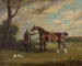 Il palafreniere del conte di Shrewsbury che tiene un cavallo da caccia - Henry Bernard Chalon — vista dell’opera