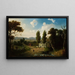 Paesaggio con diligenza - Henry Boese — quadro incorniciato alla parete