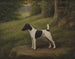 Paddock Paprika, un terrier in un paesaggio - Henry Crowther — vista dell’opera