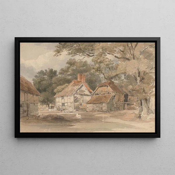 Henry Edridge - Farm Buildings among Trees.webp