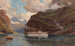 Paesaggio di fiordo con nave da passeggeri - Henry Enfield — vista dell’opera