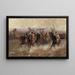 Cavalli arabi al galoppo - Henry Enrico Coleman — quadro incorniciato alla parete