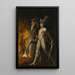 La rencontre di Sir Hon de Bordeaux e Scherasmin nella grotta del Libano di Oberon di Wieland - Henry Fuseli — quadro incorniciato alla parete
