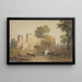 Paesaggio con edificio in rovina - Henry Gastineau — quadro incorniciato alla parete